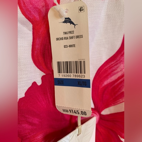 Tommy Bahama NWT Orchid Rua Floral Sleeveless shift. Size XL - Picture 4 of 5